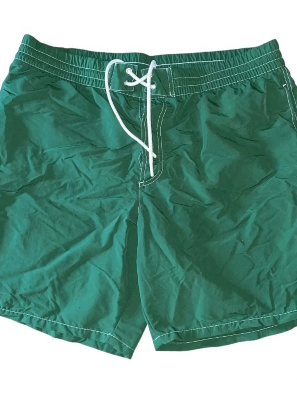 Lacoste Men's Swim Shorts Polyester Green Mesh Lining Men’s Size XL (V-2)